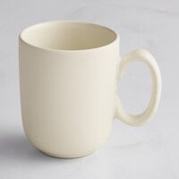 Acopa Pangea 7 oz. Fog White Matte Porcelain Cup - 24/Case