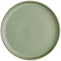 Acopa Pangea 9 inch Sage Matte Coupe Porcelain Plate - 12/Case