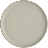 Acopa Pangea 6 1/2 inch Ash Matte Coupe Porcelain Plate - 24/Case