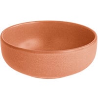 Acopa Pangea 10 oz. Terra Cotta Matte Porcelain Nappie Bowl - 24/Case