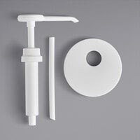 Choice Condiment Pump Kit with 0.5 oz. Pump and 110 mm Threaded Adapter Lid
