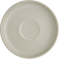 Acopa Pangea 6 inch Ash Matte Porcelain Saucer - 24/Case