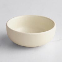Acopa Pangea 4 oz. Fog White Matte Porcelain Ramekin / Fruit Dish - 36/Case