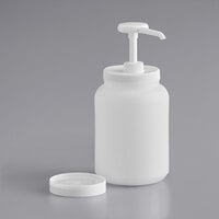 Choice Condiment Pump Kit with 0.5 oz. Plastic Pump and 1/2 Gallon Jug