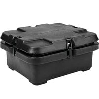 Cambro 240MPC110 Camcarrier® Black Top Loading 4" Deep Insulated Food Pan Carrier