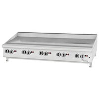 Garland GTGG60-GT60M 60 inch Natural Gas Chrome Plated Countertop Griddle with Thermostatic Controls - 140,000 BTU
