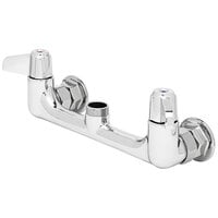 Equip by T&S 5F-8WLX00-EE Wall Mount Swivel Base Mixing Faucet with Flanges without Nozzle 8 inch Centers ADA Compliant