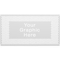 SelectSpace 5' Customizable White Circle Pattern Graphic Partition Panel
