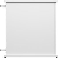SelectSpace 32" x 10" x 36" White End Planter with Rectangle Top Cut-Out