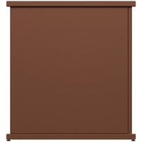 SelectSpace 32 inch x 10 inch x 36 inch Brown Stand-Alone Planter with Rectangle Top Cut-Outs