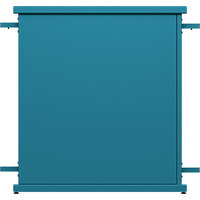SelectSpace 32" x 10" x 36" Teal Straight Stand Planter with Circle Top Cut-Outs