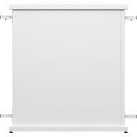 SelectSpace 32" x 10" x 36" White Straight Stand Planter with Circle Top Cut-Outs