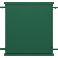 SelectSpace 32" x 10" x 36" Forest Green Straight Stand Planter with Circle Top Cut-Outs