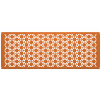 SelectSpace 7' Burnt Orange Hexagonal Pattern Partition Panel