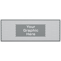 SelectSpace 7' Customizable Stock Gray Circle Pattern Graphic Partition Panel