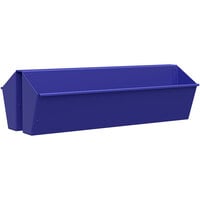 SelectSpace 30 1/8 inch x 9 3/8 inch x 6 3/8 inch Royal Blue Hanging Planter