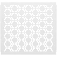 SelectSpace 3' White Hexagonal Pattern Partition Panel