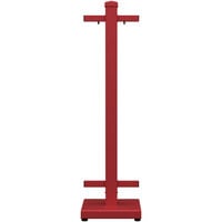 SelectSpace 10 inch x 10 inch x 36 inch Red Standard Straight Stand