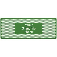 SelectSpace 7' Customizable Green Circle Pattern Graphic Partition Panel