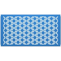 SelectSpace 5' Sky Blue Hexagonal Pattern Partition Panel