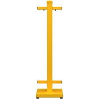 SelectSpace 10 inch x 10 inch x 36 inch Bright Yellow Standard Straight Stand