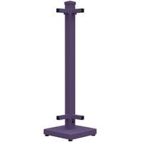 SelectSpace 10 inch x 10 inch x 36 inch Purple Standard Corner Stand