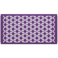 SelectSpace 5' Purple Hexagonal Pattern Partition Panel
