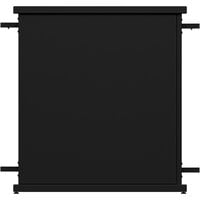 SelectSpace 32" x 10" x 36" Stock Black Straight Stand Planter with Rectangle Top Cut-Out