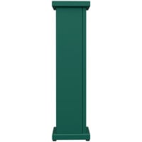 SelectSpace 10 inch x 10 inch x 36 inch Forest Green Stand-Alone Planter with Circle Top Cut Out