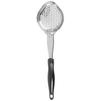 Vollrath 6422620 Jacob's Pride 6 oz. Black Perforated Oval Spoodle® Portion Spoon