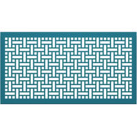 SelectSpace 5' Teal Square Weave Pattern Partition Panel