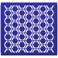 SelectSpace 3' Royal Blue Hexagonal Pattern Partition Panel