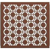 SelectSpace 3' Brown Hexagonal Pattern Partition Panel