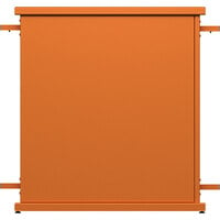 SelectSpace 32" x 10" x 36" Burnt Orange Straight Stand Planter with Rectangle Top Cut-Out