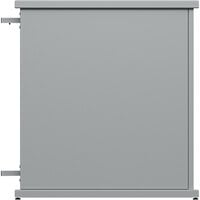 SelectSpace 32" x 10" x 36" Stock Gray End Planter with Rectangle Top Cut-Out