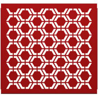 SelectSpace 3' Red Hexagonal Pattern Partition Panel