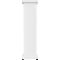 SelectSpace 10 inch x 10 inch x 36 inch White Stand-Alone Planter with Square Top Cut Out