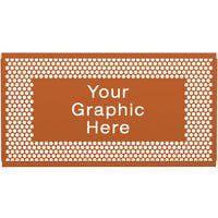 SelectSpace 5' Customizable Burnt Orange Circle Pattern Graphic Partition Panel