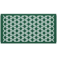 SelectSpace 5' Forest Green Hexagonal Pattern Partition Panel