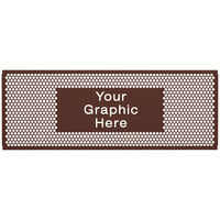 SelectSpace 7' Customizable Brown Circle Pattern Graphic Partition Panel