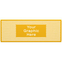 SelectSpace 7' Customizable Bright Yellow Circle Pattern Graphic Partition Panel