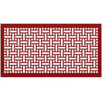 SelectSpace 5' Red Square Weave Pattern Partition Panel