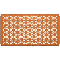 SelectSpace 5' Burnt Orange Hexagonal Pattern Partition Panel