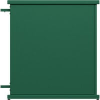 SelectSpace 32" x 10" x 36" Forest Green End Planter with Circle Top Cut-Outs