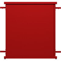 SelectSpace 32" x 10" x 36" Red Straight Stand Planter with Rectangle Top Cut-Out