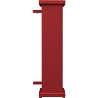 SelectSpace 10 inch x 10 inch x 36 inch Red End Planter with Square Top Cut-Out