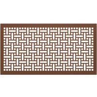 SelectSpace 5' Brown Square Weave Pattern Partition Panel