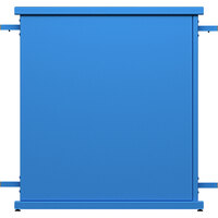 SelectSpace 32" x 10" x 36" Sky Blue Straight Stand Planter with Rectangle Top Cut-Out