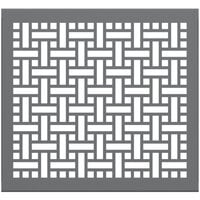 SelectSpace 3' Stock Gray Square Weave Pattern Partition Panel