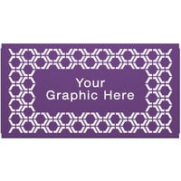 SelectSpace 5' Customizable Purple Hexagonal Pattern Graphic Partition Panel